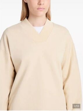 Proenza Schouler White Label Olivia Sweatshirt - Sand Color - Sz M